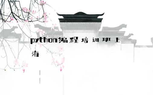 python编程培训班上海
